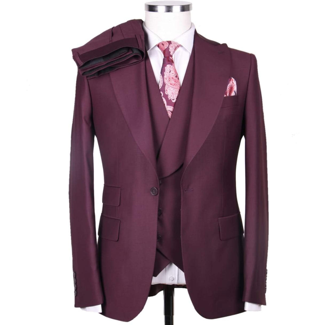 Congo Brown 3-Piece Slim Fit Suit