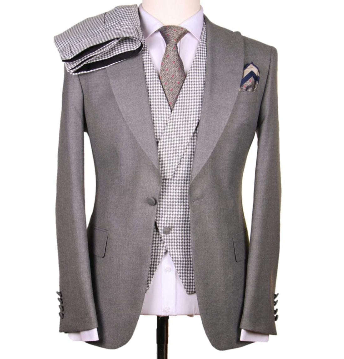 Dove Gray 3-Piece Slim Fit Suit